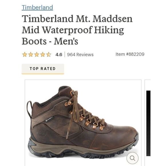 Distressed timberland Men's Mt. Maddsen - Picture 1 of 6